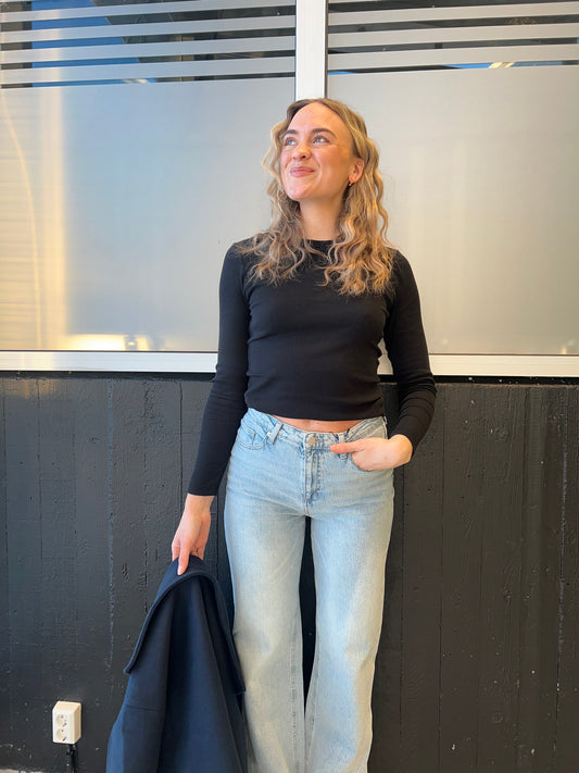 VMTESSA Wide Jeans - Light Blue Denim