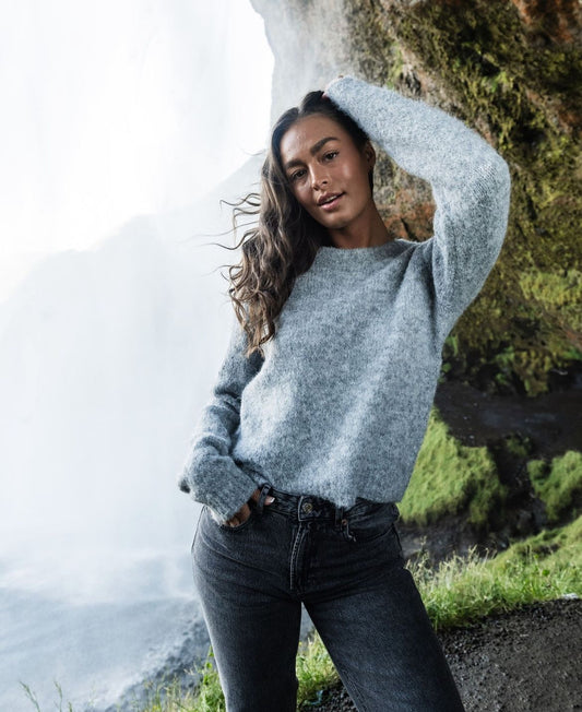 VMNOVAH Pullover - Medium Grey Melange