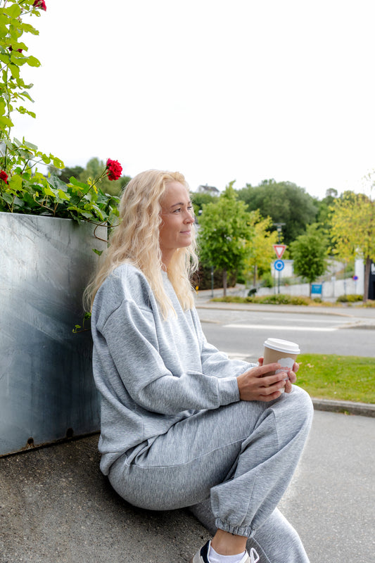 VIREFLECT Sweatshirt - Light Grey Melange