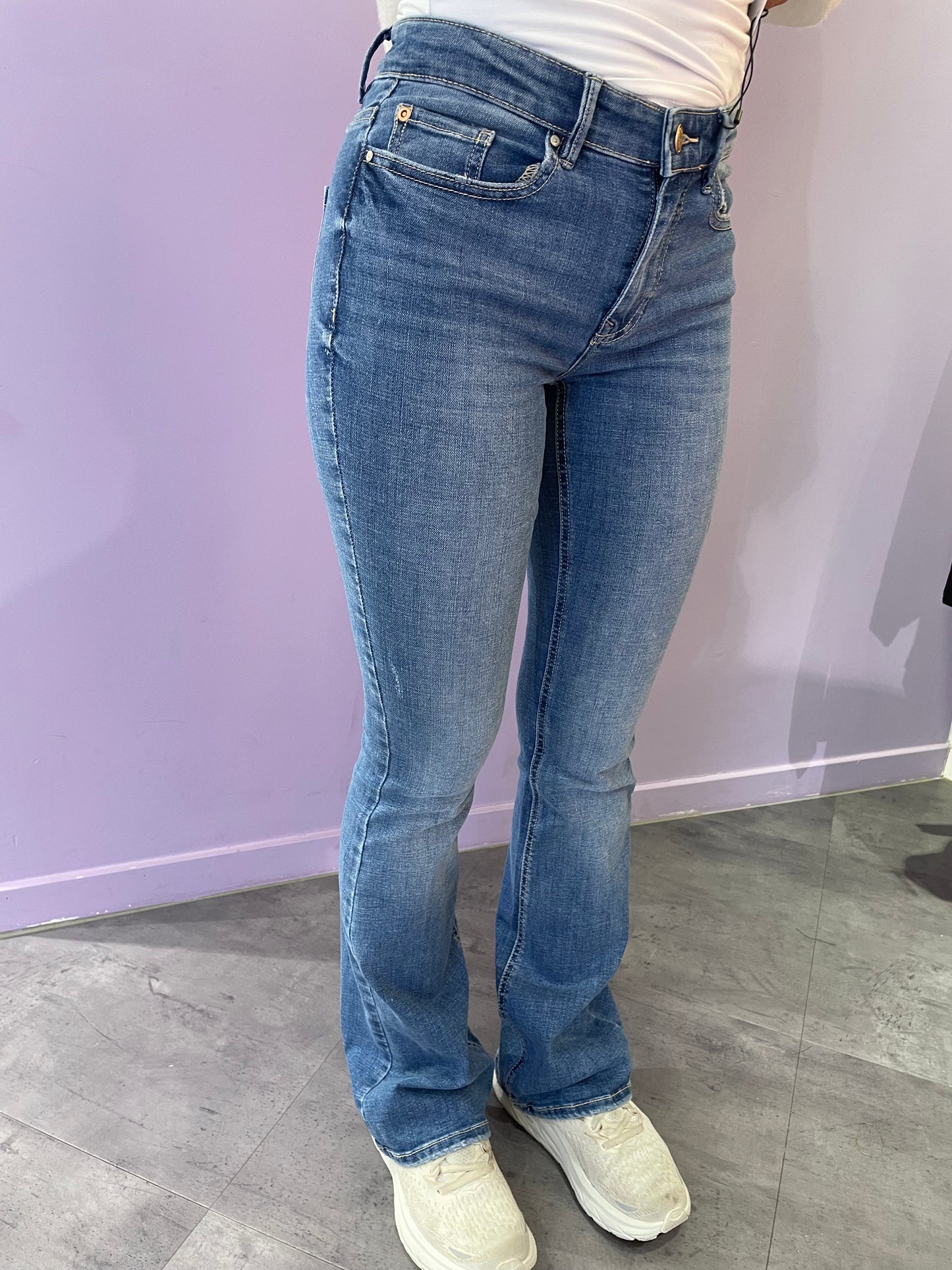 VMFLASH FLARED Jeans - Medium Blue Denim