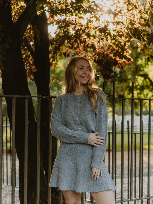 VMMACY Short Skirt - Medium Grey Melange