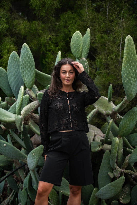 PCKADDI Cardigan - Black