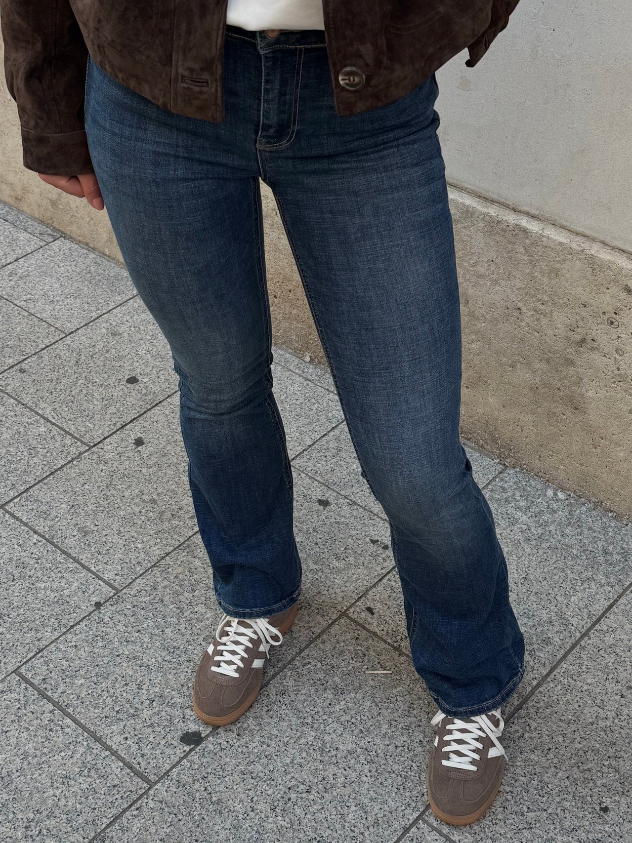 VMFLASH Flared Jeans - Dark Blue Denim