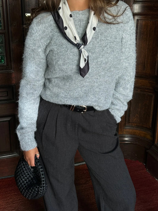 VMBESTIE Trousers - Dark Grey Melange