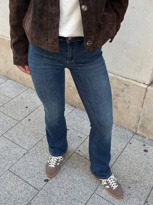 VMFLASH Straight Jeans - Dark Blue Denim