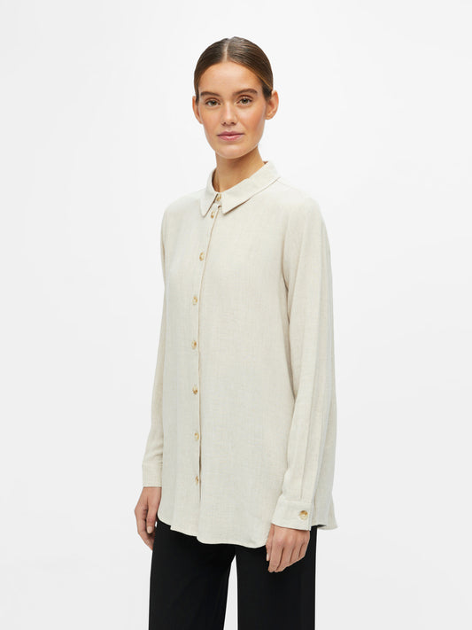 OBJSANNE Shirts - Sandshell