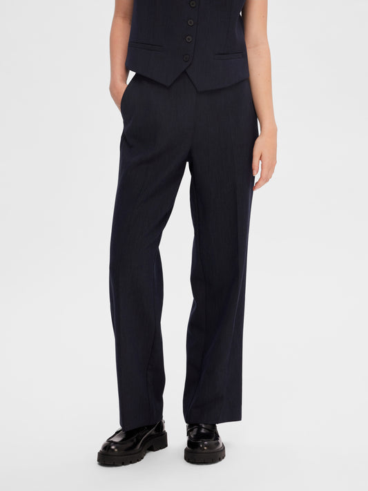 SLFRITA Wide Pants - Dark Sapphire
