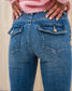 VMFLASH Flared Pocket Jeans - Medium Blue Denim