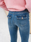 VMFLASH Flared Pocket Jeans - Medium Blue Denim