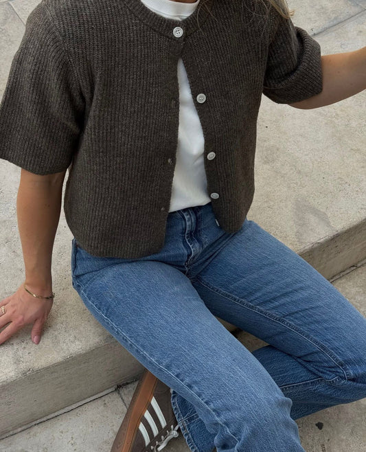PCSILLY Knit Cardigan - Morel