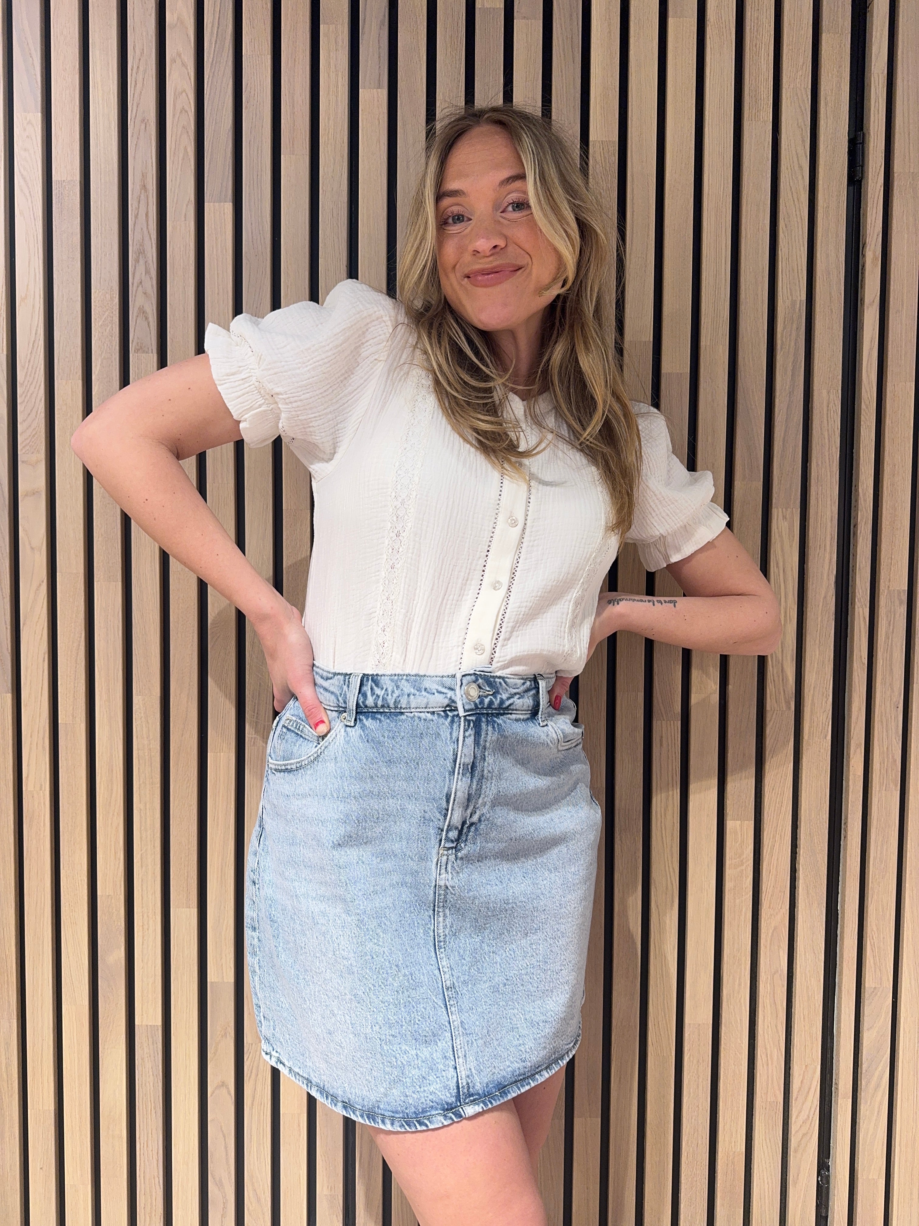 VMTESSA Skirt - Light Blue Denim