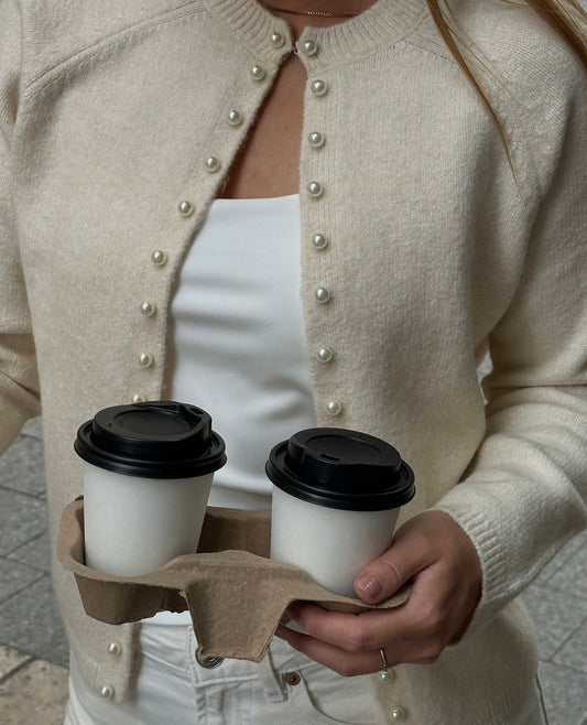 AWMAGALENE Knit Cardigan - Birch