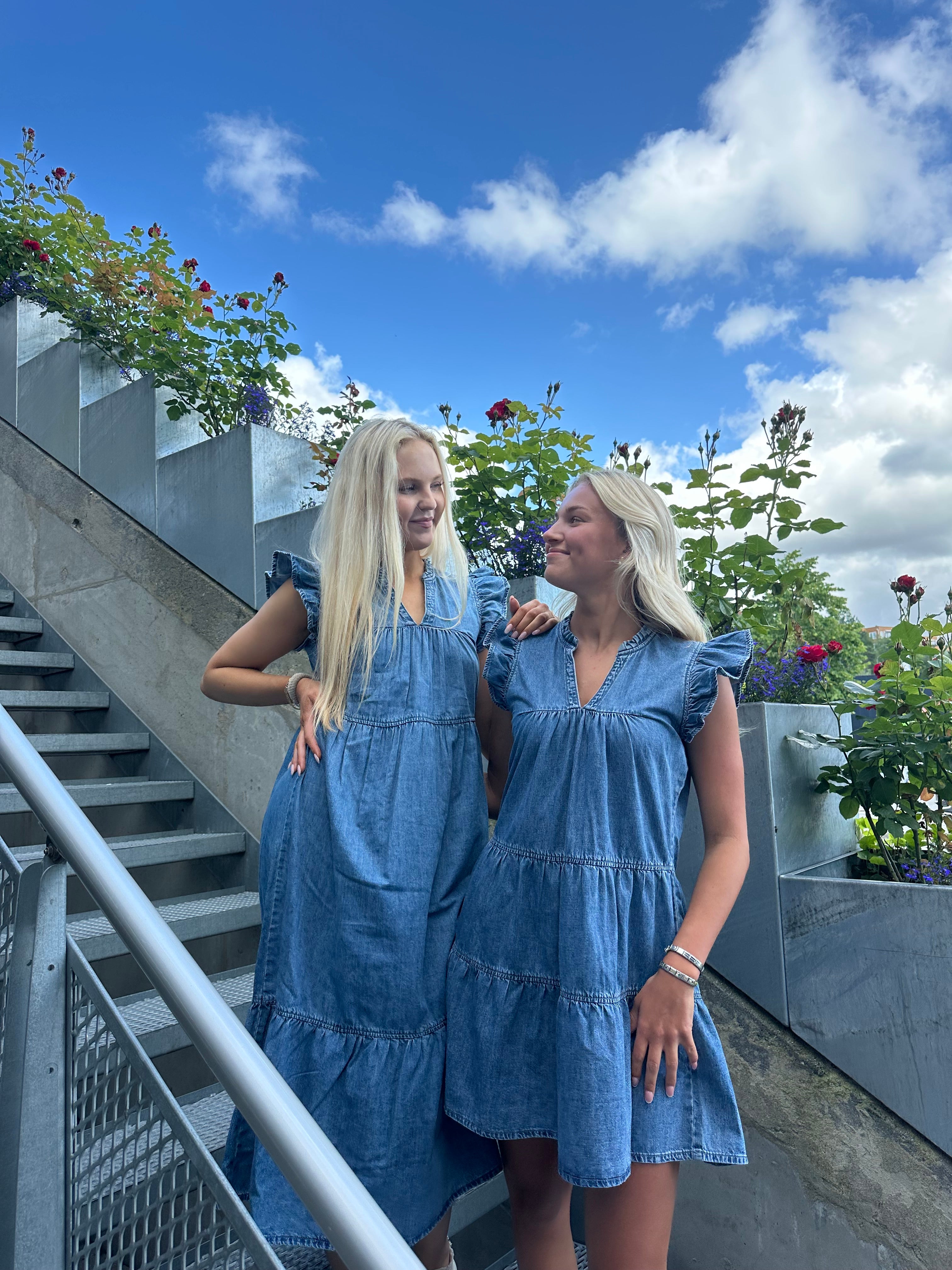 ONLSHANIA Short Dress - Light Blue Denim