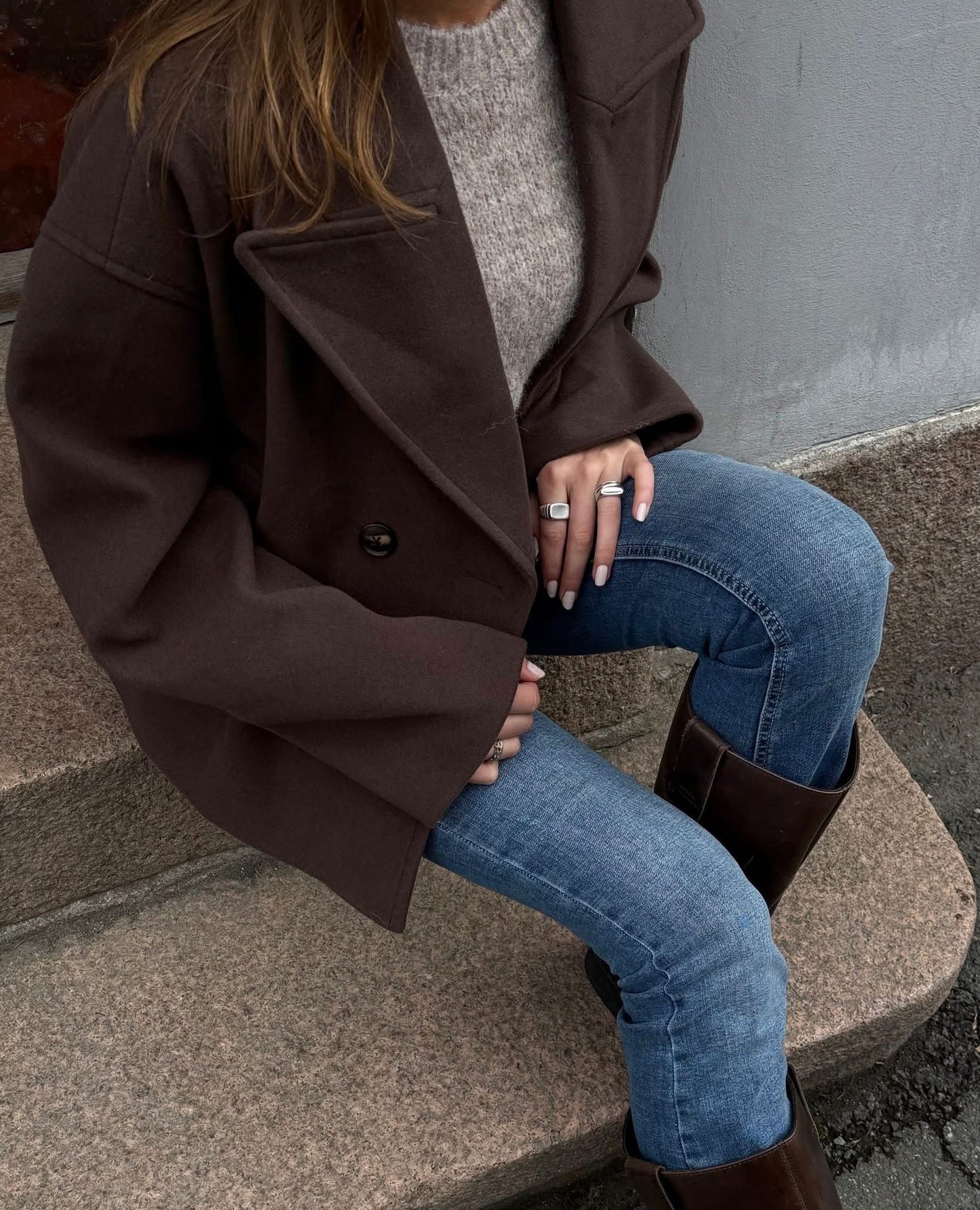 VMVINCELINE Jacket - Chocolate Brown