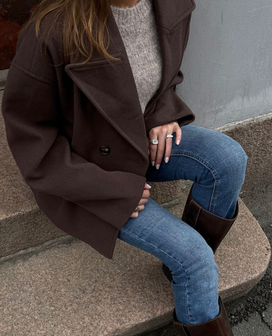 VMVINCELINE Jacket - Chocolate Brown
