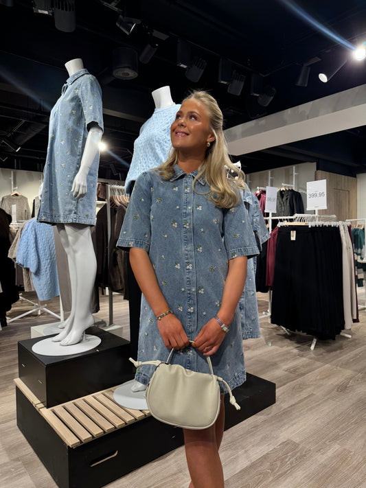 ONLVERA-BELLE Short Dress - Light Blue Denim