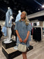 ONLVERA-BELLE Short Dress - Light Blue Denim