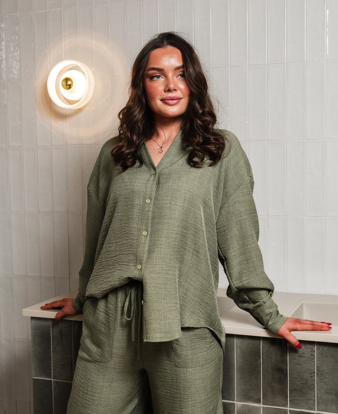 VMMELANEY Trousers - Laurel Wreath