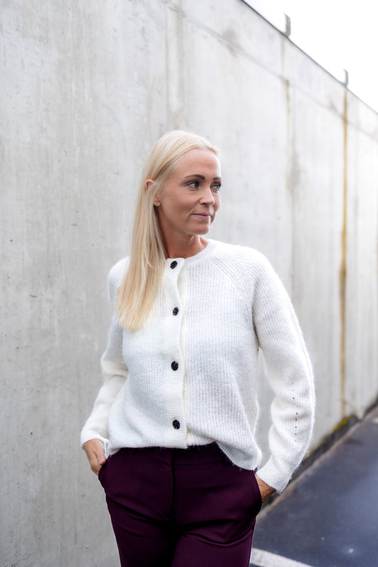 SLFLULU Knit Cardigan - Snow White