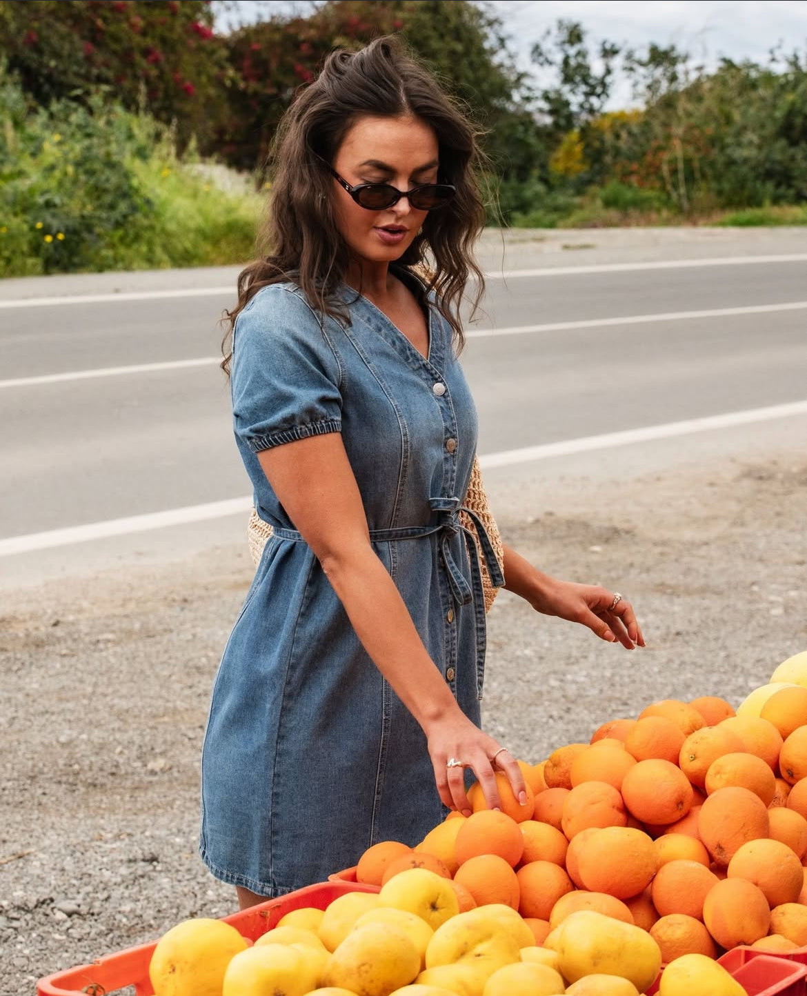 VMJANET Short Dress - Medium Blue Denim