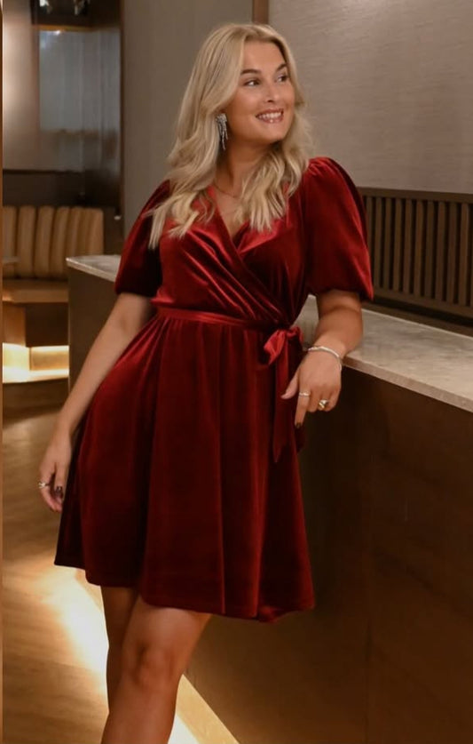 AWBELLA Short Dress - Biking Red