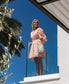 AWAUDORA Short Dress - Barely Pink