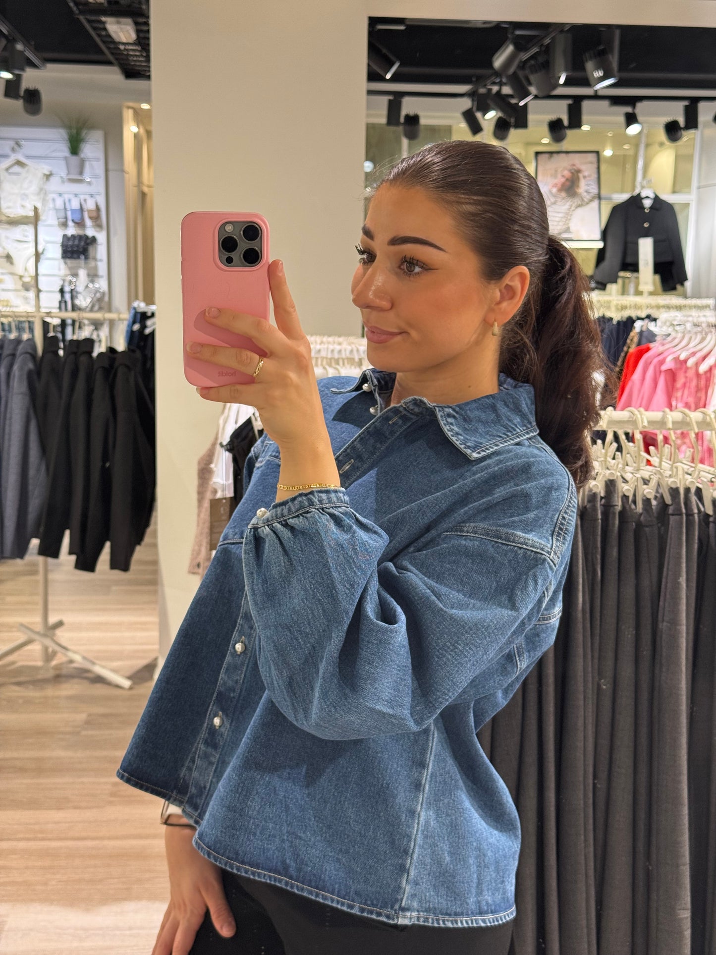 VMELORA Denim Shirt - Medium Blue Denim