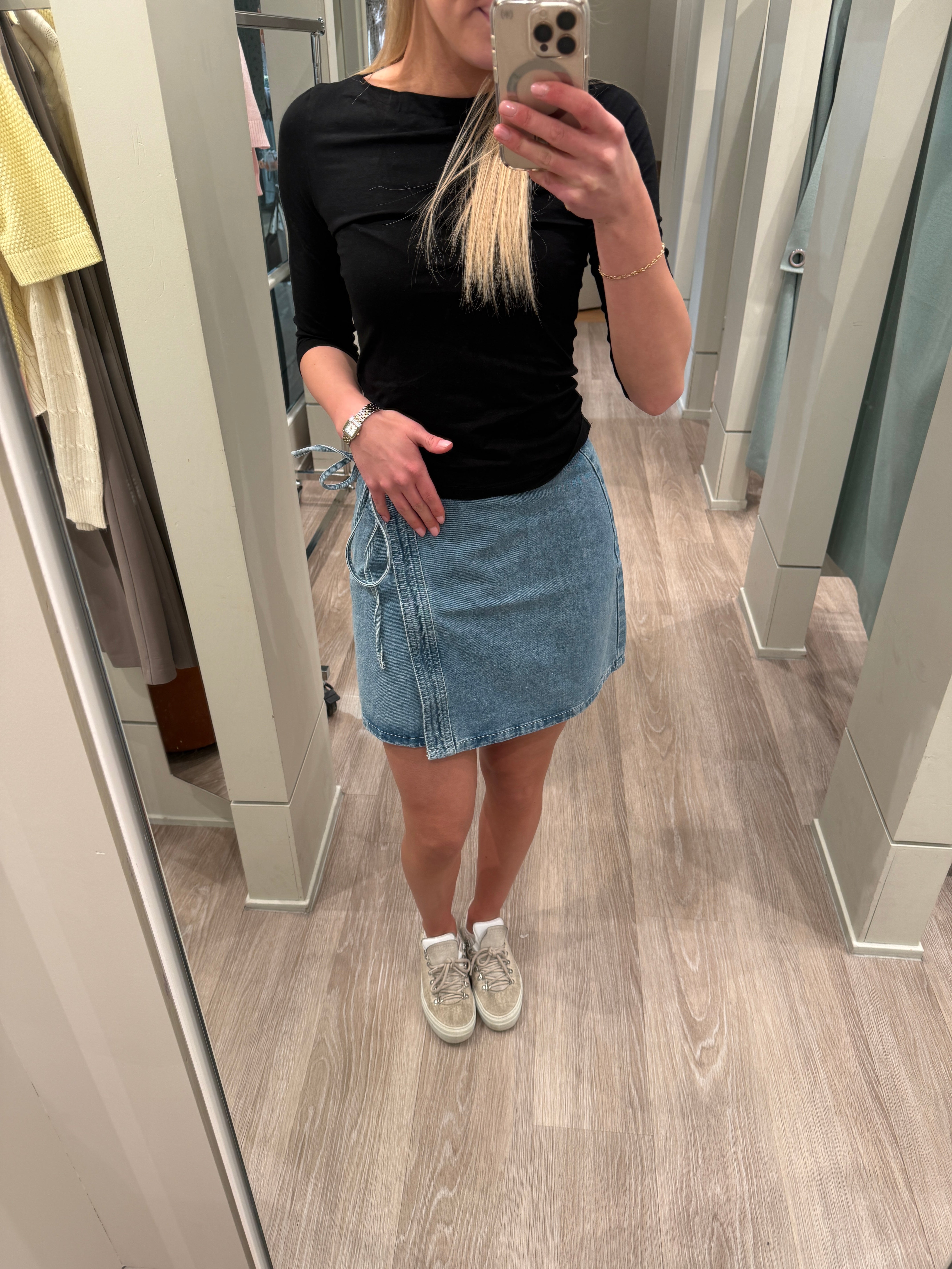VMLIZA Short Skirt - Medium Blue Denim