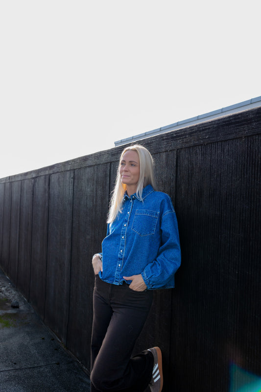 VMELORA Denim Shirt - Medium Blue Denim