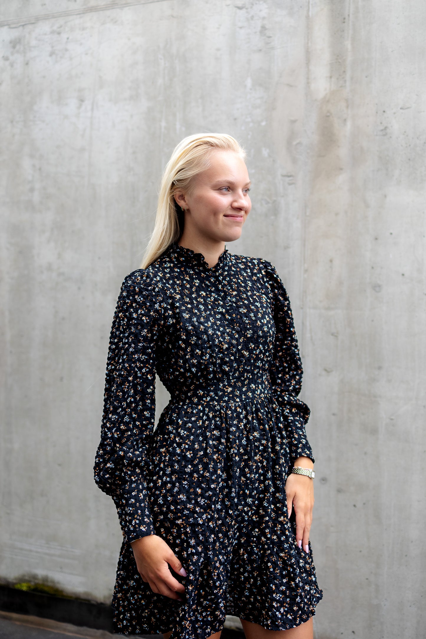 AWNOELLE Short Dress - Black