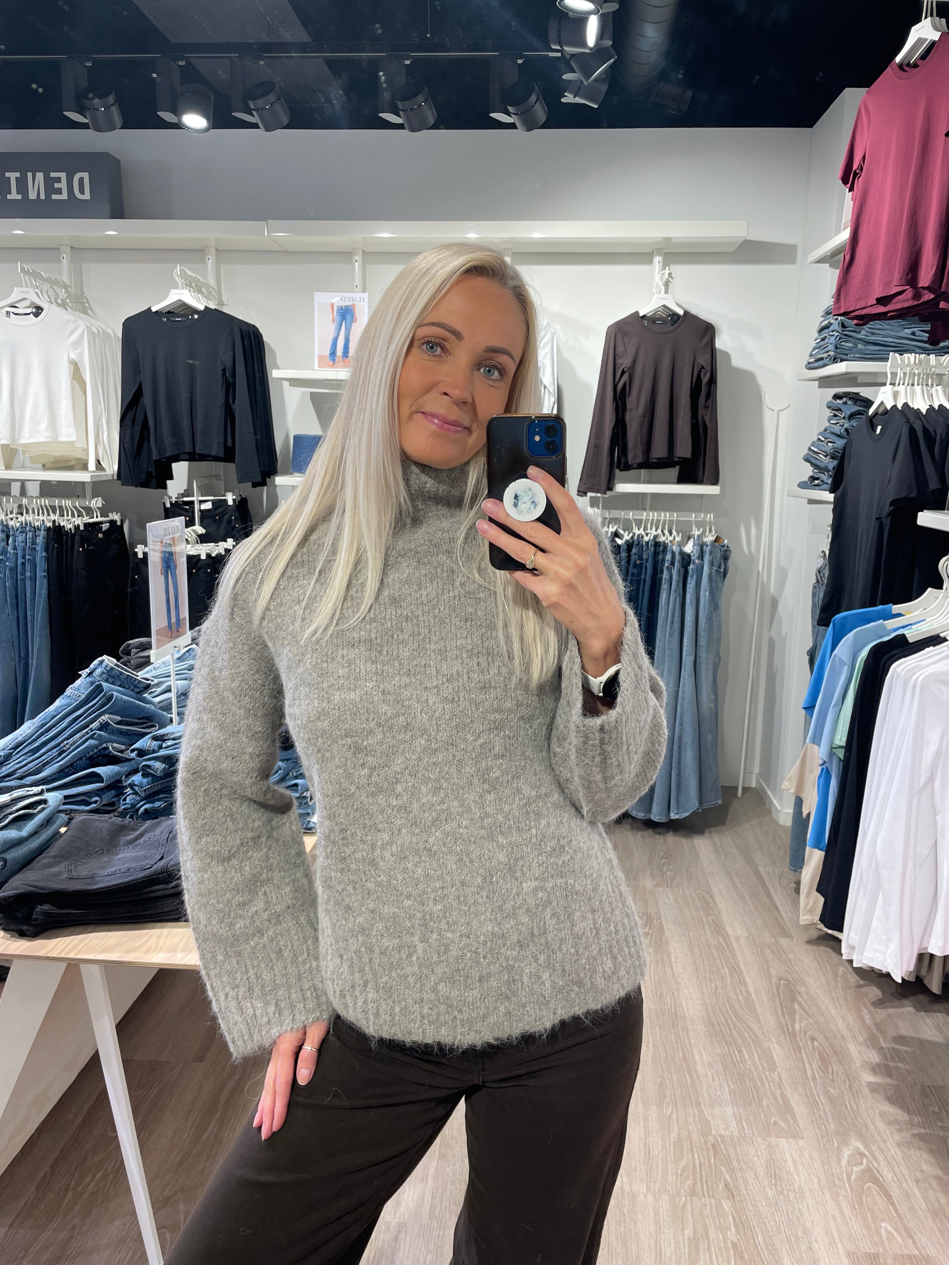 SLFGABRIELLA Pullover - Steel Gray