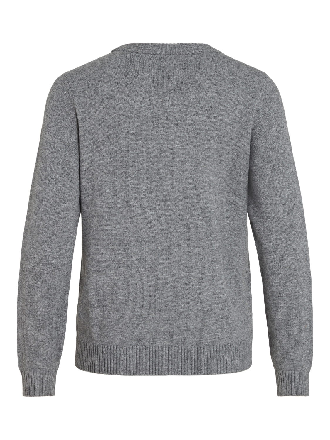 VIRIL Pullover - Medium Grey Melange