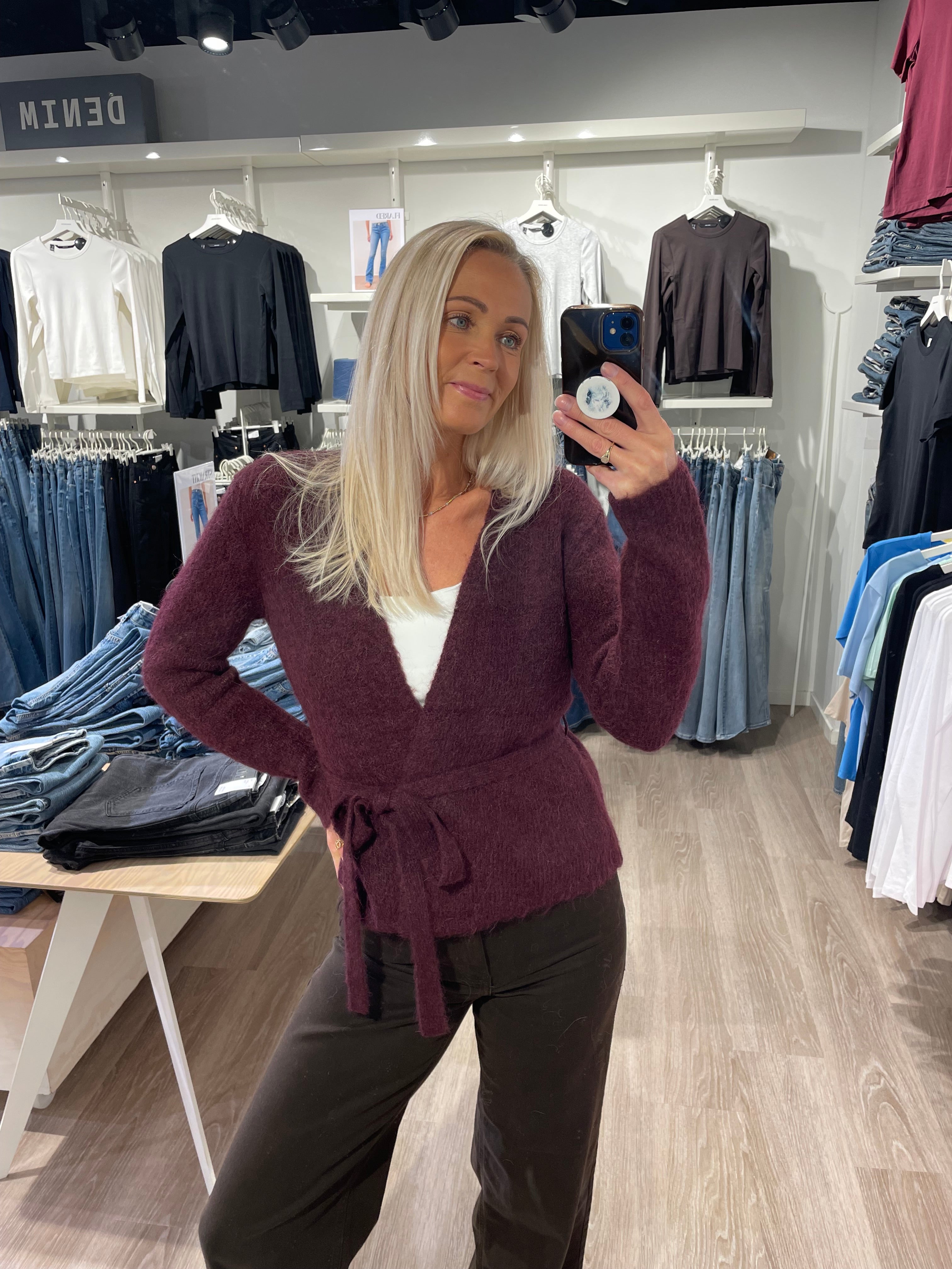 SLFGABELLA Knit Cardigan - Fig
