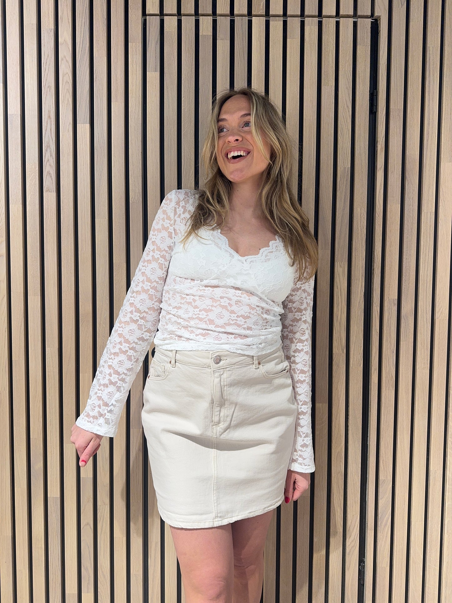 VMTESSA Short Skirt - Ecru