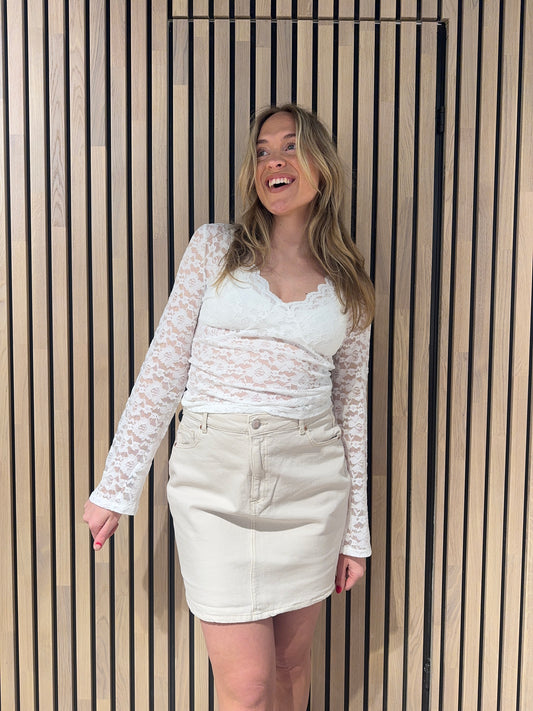 VMTESSA Short Skirt - Ecru