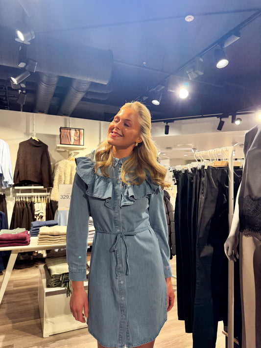 ONLINDIGO Short Dress - Medium Blue Denim