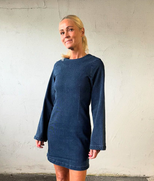 VMLILLA Midi Dress - Dark Blue Denim