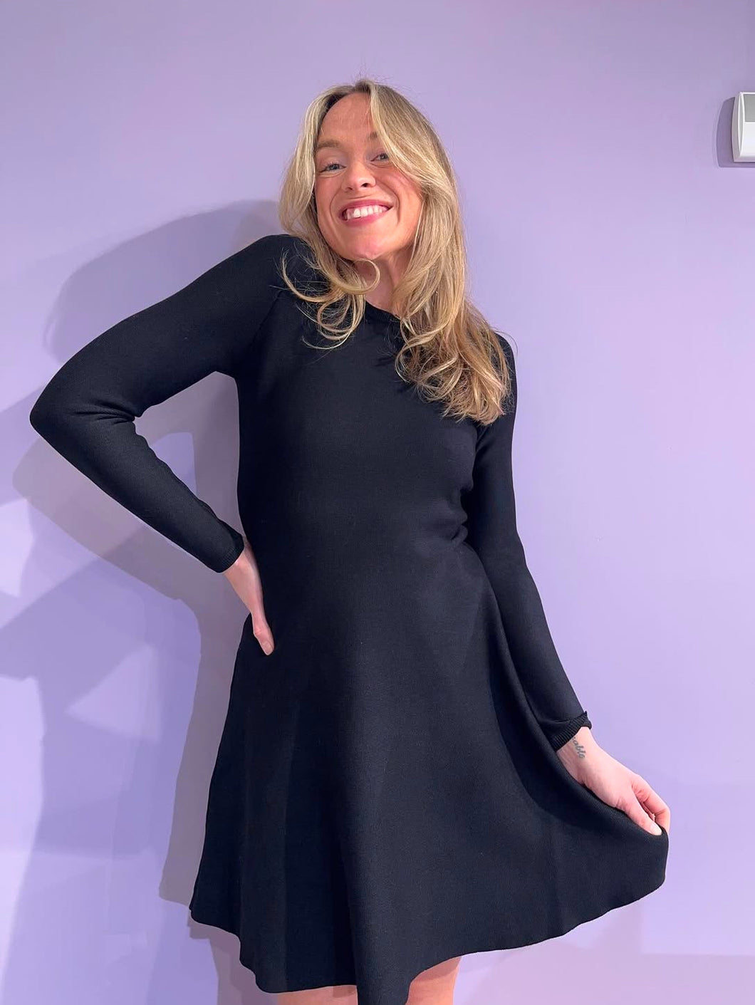 VISWAY Midi Dress - Black Beauty