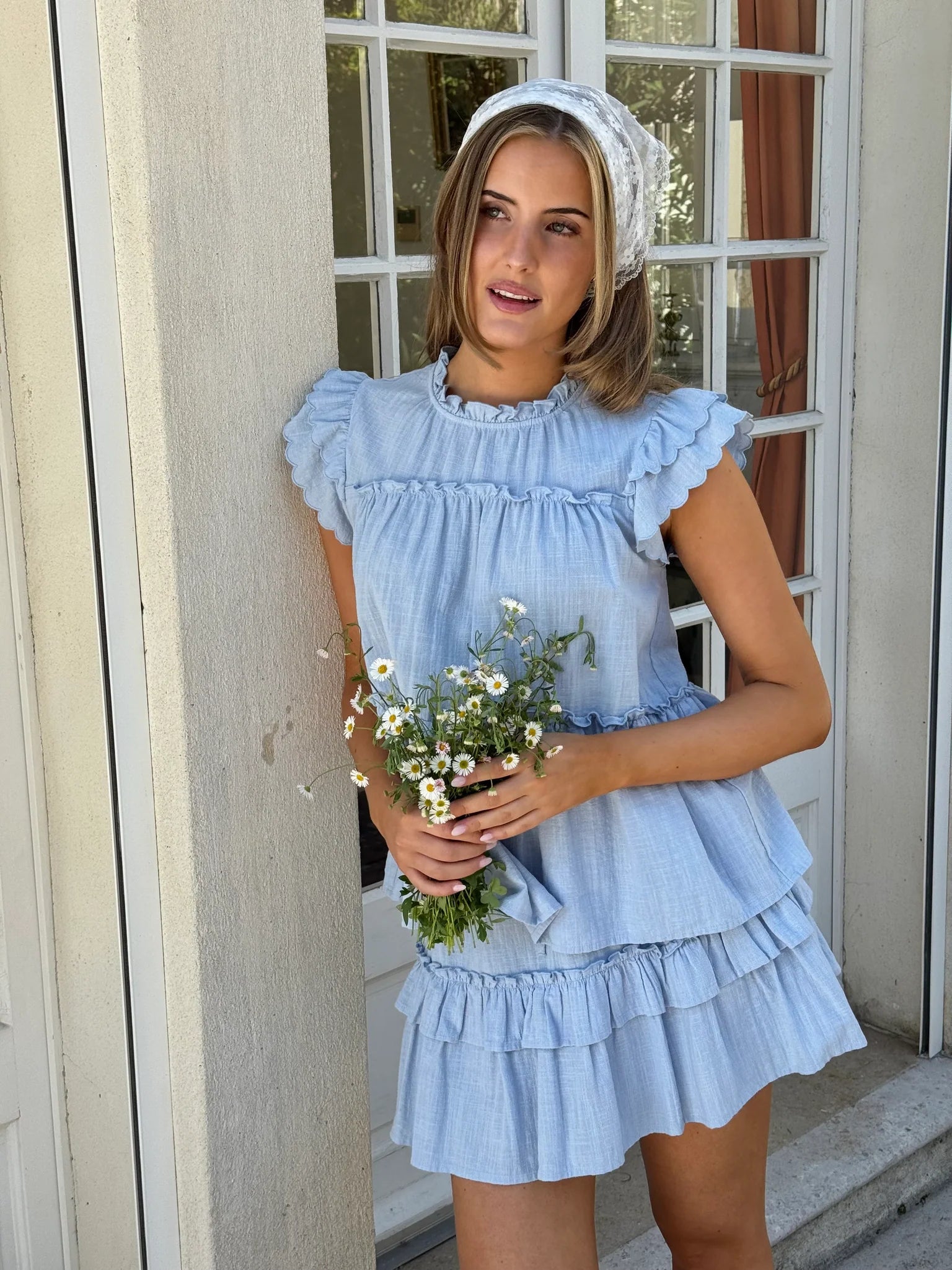 VMMIE Mini Skirt - Cashmere Blue