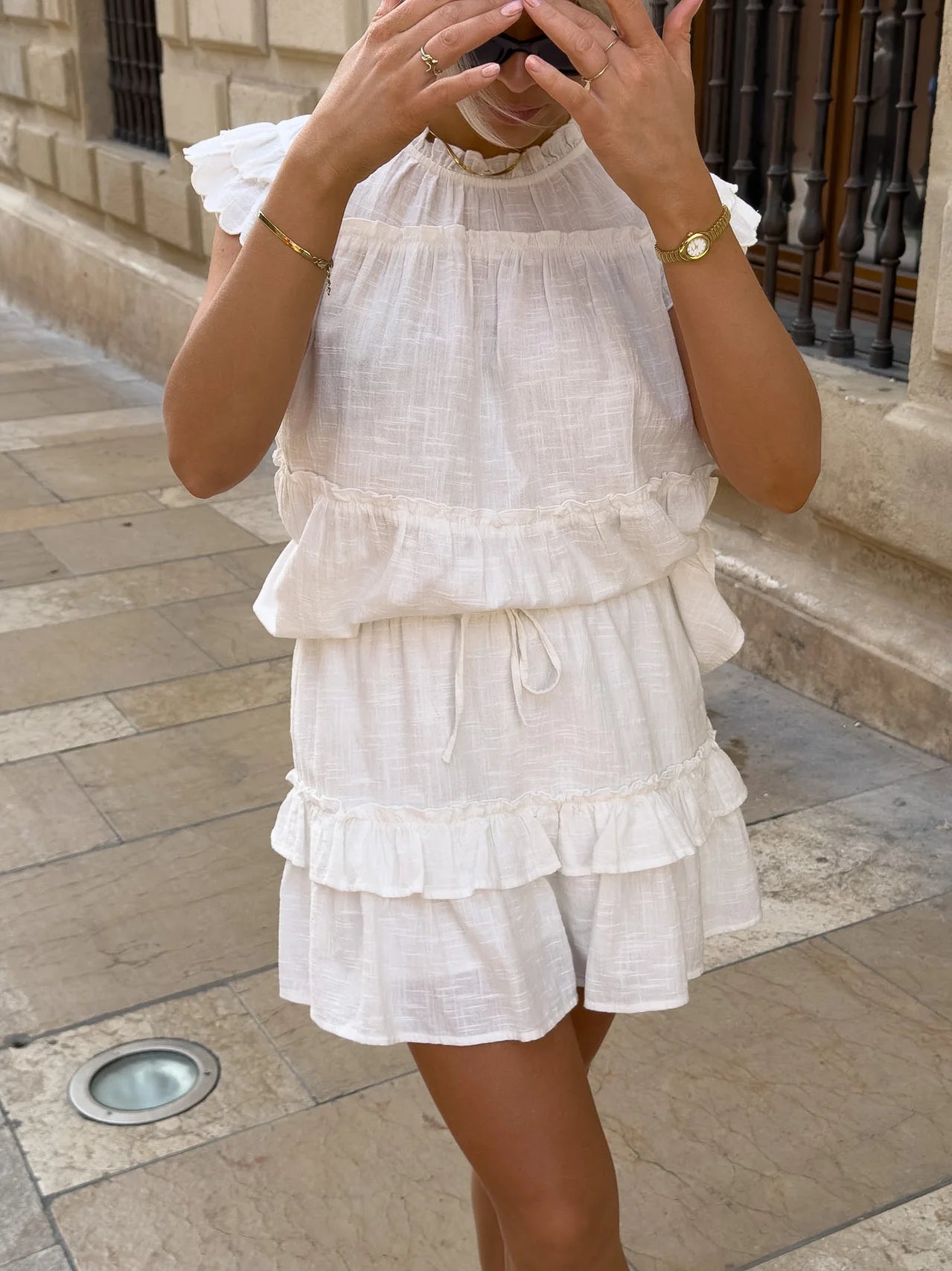VMMIE Mini Skirt - Snow White