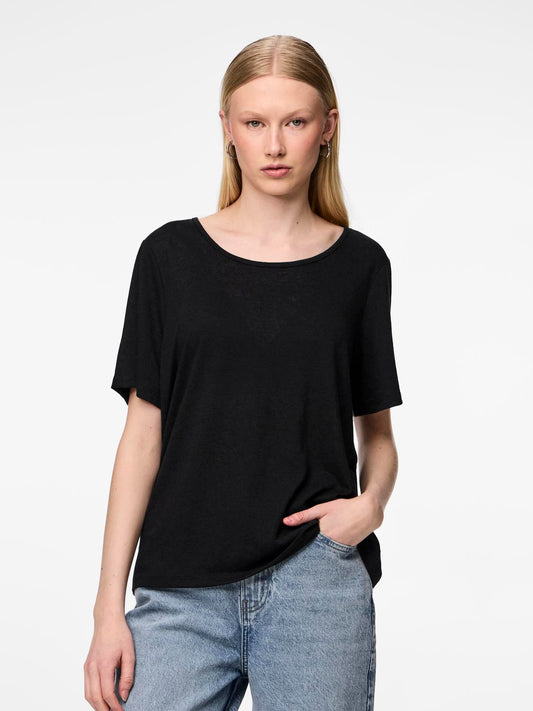 PCSYLVIE T-Shirt - Black