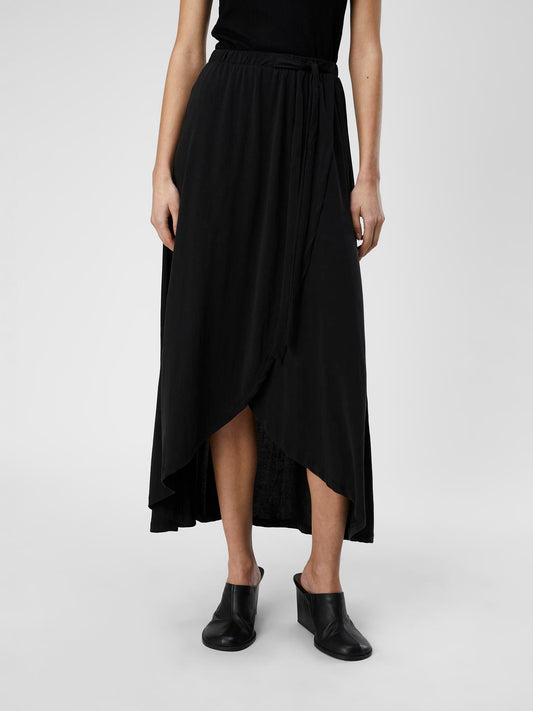 OBJANNIE Long Skirt - Black