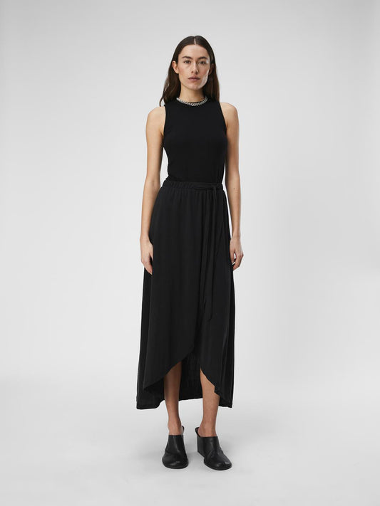 OBJANNIE Long Skirt - Black