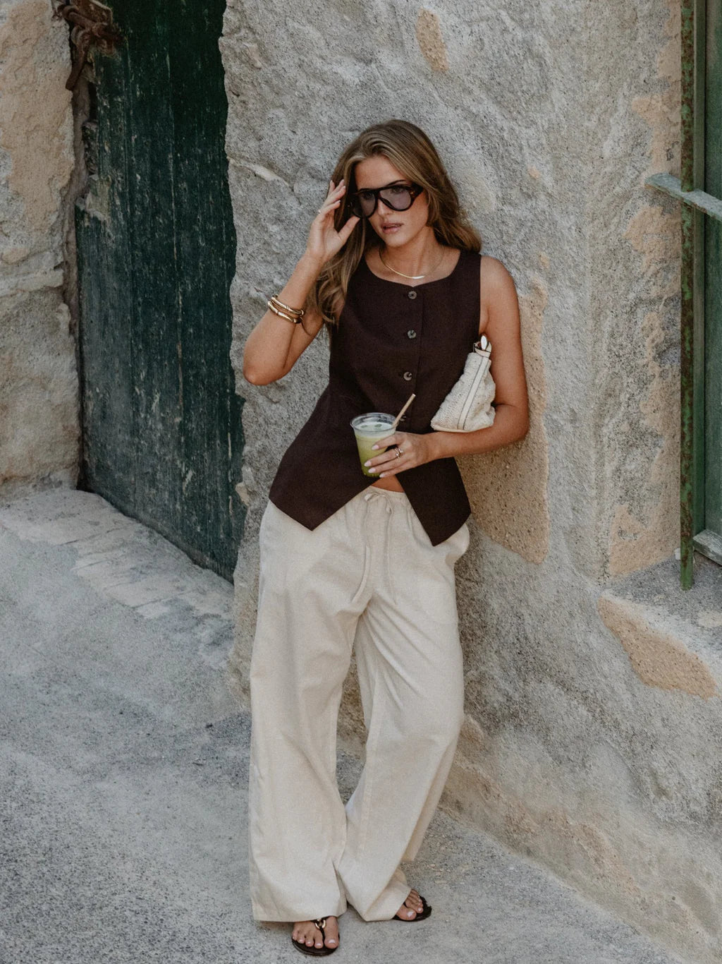 VMMARLEY Trousers - Oatmeal