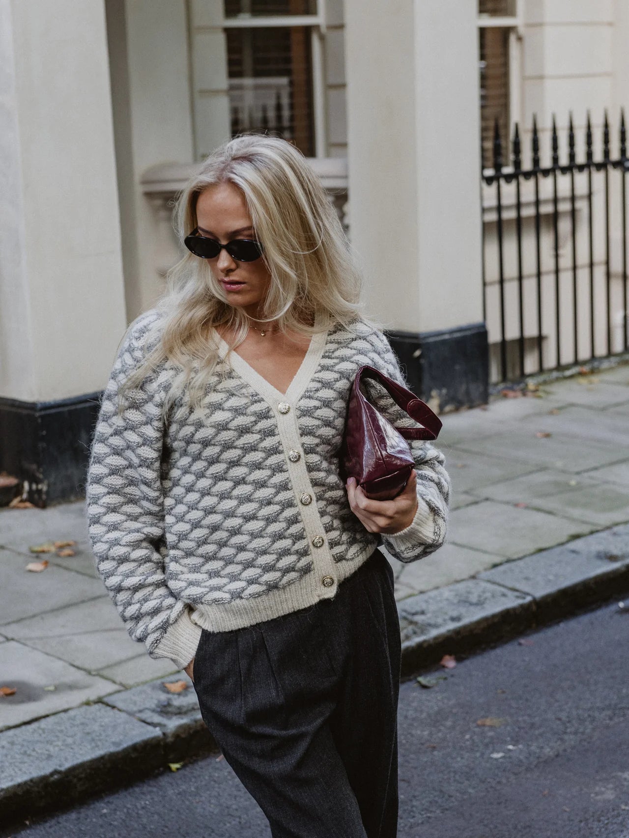 PCJIVANA Knit Cardigan - Birch