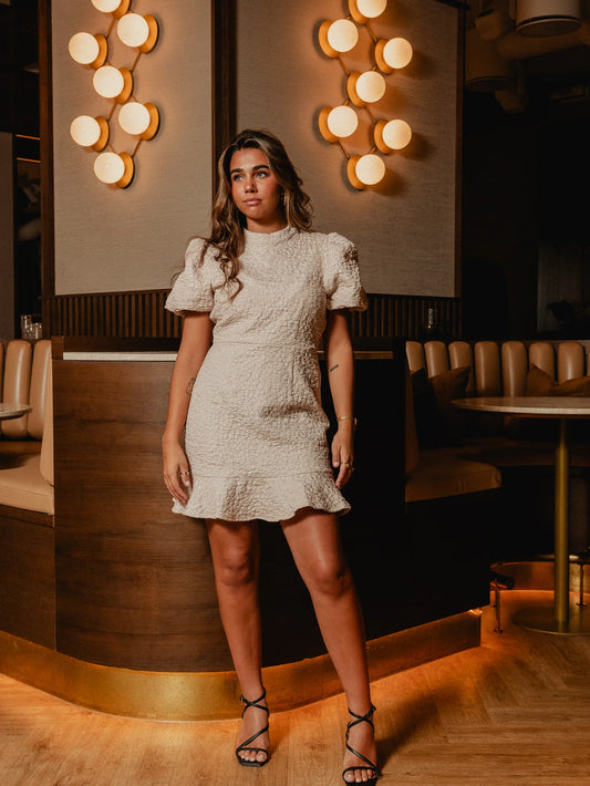 VMMERLE Short Dress - Pumice Stone