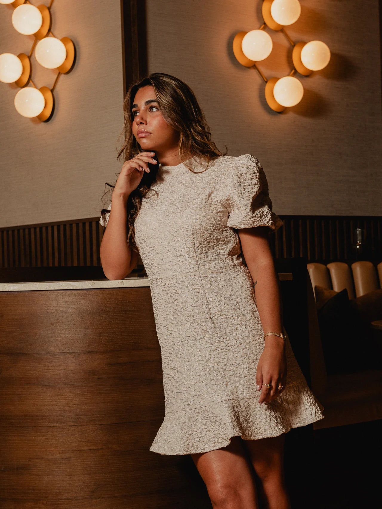 VMMERLE Short Dress - Pumice Stone