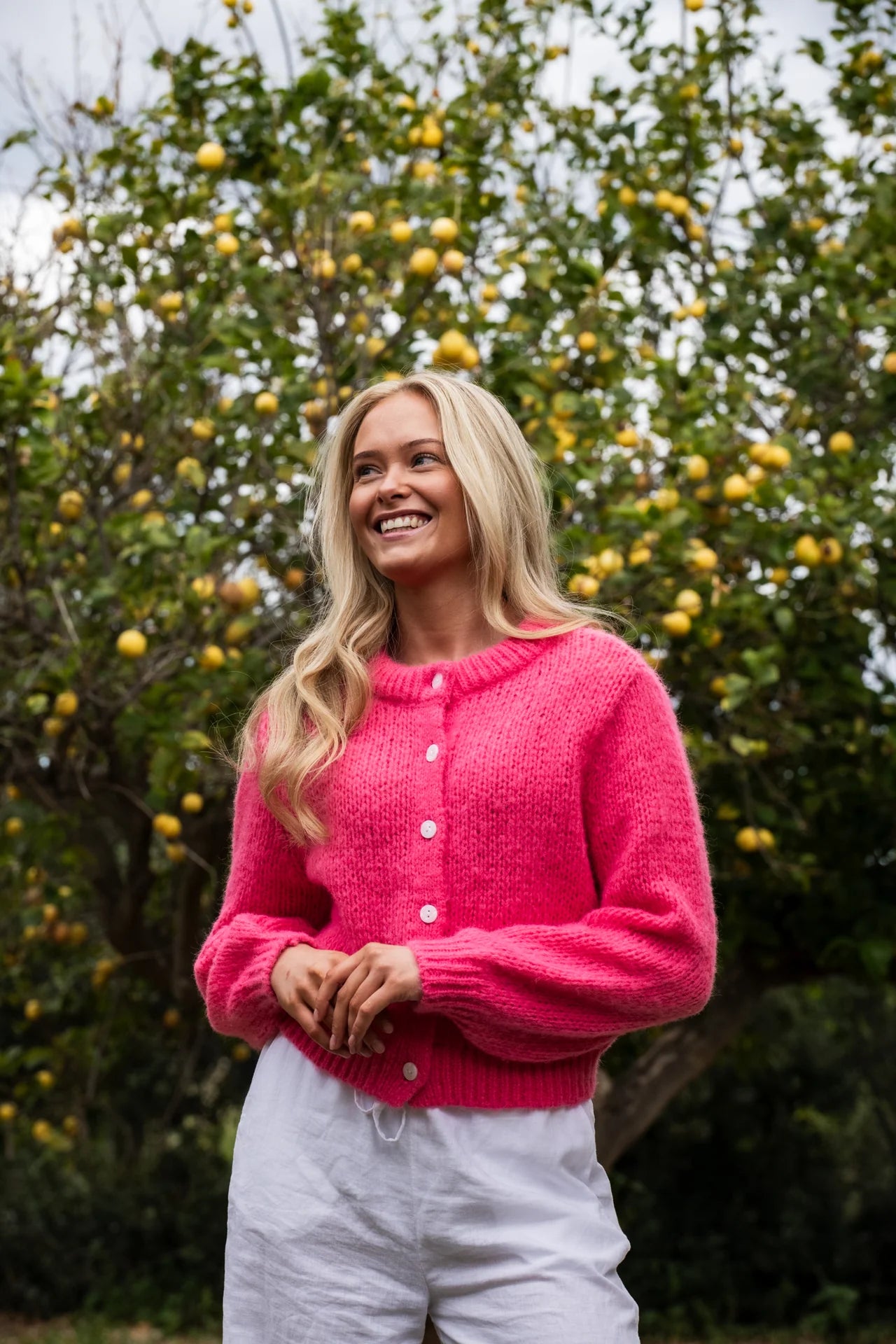 VMWILO Knit Cardigan - Hot Pink