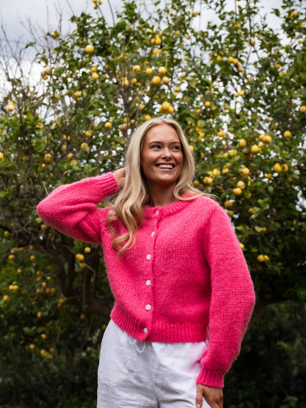 VMWILO Knit Cardigan - Hot Pink