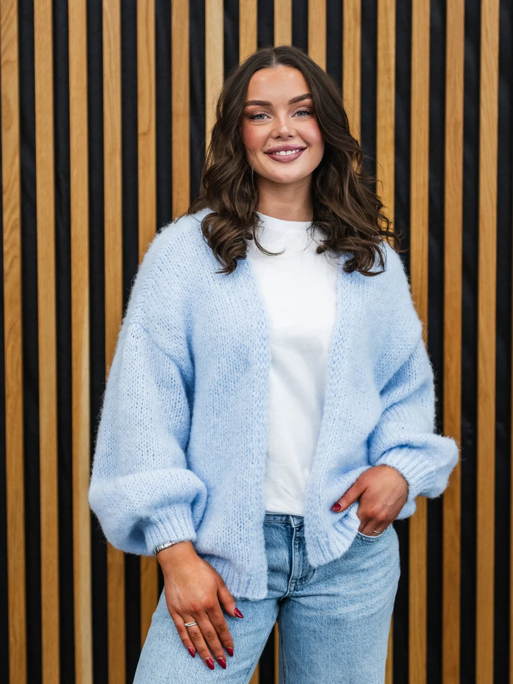 VMMAYBE Knit Cardigan - Cashmere Blue